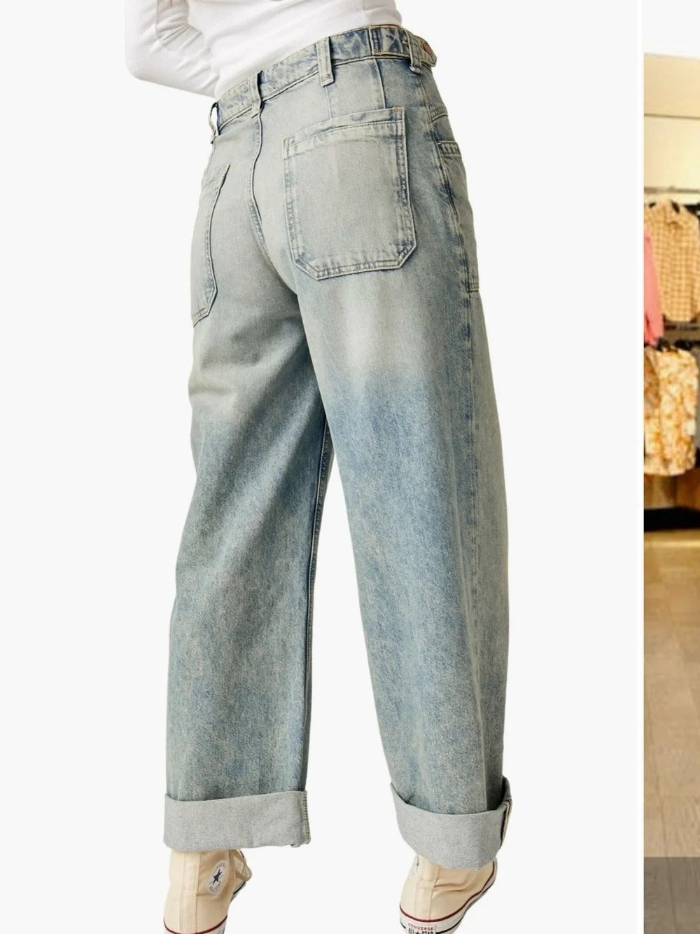 Free People cuffed hems